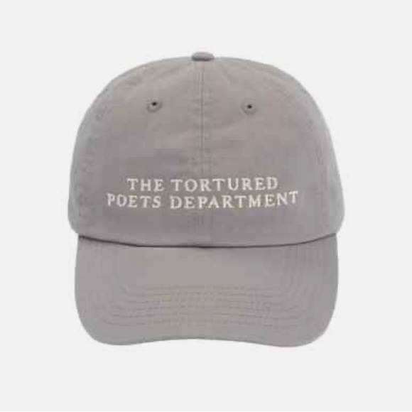 Taylor Swift Accessories - Taylor Swift The Tortured Poets Department Gray Dad Hat